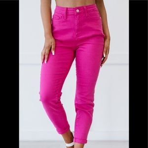 ‼️SALE‼️JUDY BLUE GABRIELLA SLIM FIT CUFFED JEANS